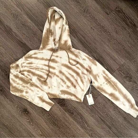 Good American crop tie dye hoodie - Picture 3 of 5